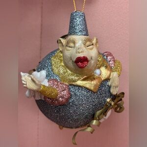RARE Katherine's Collection Vintage Chubby Glitter Circus Ali Baba Ornament